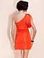  TS One Shoulder Puff Sleeve Dress (More Colors)