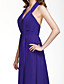  Sheath/Column Halter Floor-length Chiffon Bridesmaid Dress
