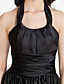  Sheath/Column Halter Floor-length Stretch Satin Bridesmaid Dress