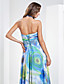  Sheath/Column Halter Floor-length Chiffon Evening Dress