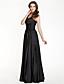  Sheath/Column Halter Floor-length Stretch Satin Bridesmaid Dress