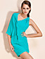  ts cape de style une robe en mousseline de soie épaule (plus de couleurs)