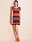  ts heller Streifen Wollkleid