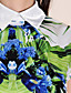  ts barokkstil print krage bluse skjorte (flere farger)