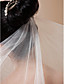  à un seul niveau avec un voile de tulle coude perles (plus de couleurs)