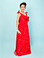  Sheath/Column V-neck Floor-length Chiffon Junior Bridesmaid Dress