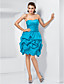  Ball Gown Sweetheart Strapless Short/Mini Taffeta Cocktail Dress