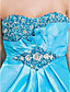  A-line Sweetheart Asymmetrical Taffeta Evening Dress