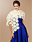  Luxurious Lace With Satin Flowers Wedding / Special Occasion Shawl