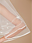  One-tier Tulle Ribbon Edge Elbow Wedding Veil