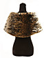  Elegant Faux Fur With Ribbons / Leopard Print Party / Evening Shawl / Wrap
