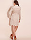  TS Embroidered Hem Long Coat