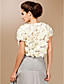  luxe kant met satijnen bloemen korte mouw bruiloft wrap / speciale gelegenheid jas