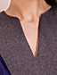  ts Farbblock Wolle und Samt Mischgewebe Kleid