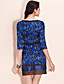  ts pizzo stampa banane tagliate vestito