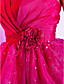  bola vestido strapless corto / mini vestido de cóctel de organza sobre tafetán