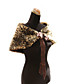  Elegant Faux Fur With Ribbons / Leopard Print Party / Evening Shawl / Wrap