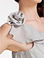  Sheath/ Column One Shoulder Sweep/ Brush Train Chiffon Bridesmaid Dress
