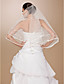  One-tier Tulle Ribbon Edge Elbow Wedding Veil