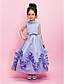  Ball Gown Jewel Ankle-length Satin Flower Girl Dress