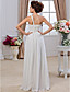  Sheath/ Column One Shoulder Floor-length Chiffon Wedding Dress
