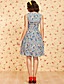  ts vintage pastorale druk swing jurk