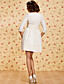  ts ruffle cintura vestido decote quadrado