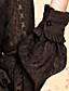  ts vintage hoge kraag jacquard pofmouw jurk