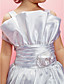  Ball Gown Straps Tea-length Satin Flower Girl Dress