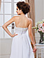  Sheath/ Column Strapless Court Train Chiffon Wedding Dress
