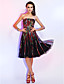  A-line Strapless Knee-length Tulle Dress