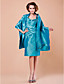  Sheath/Column Straps Knee-length Polyester Mother of the Bride Dress With A Wrap