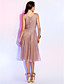  A-line V-neck Knee-length Tulle Cocktail Dress