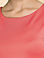  ts vintage contrasterende kleur ruches jurk