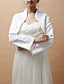 Long Sleeve Satin Special Occasion Jacket/Wedding Wrap(More Colors)