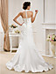  Trumpet/Mermaid Halter  Court Train Satin  Wedding Dress