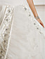  Ball Gown Strapless Chapel Train Satin And Organza Wedding Dress