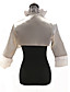 Long Sleeve Satin/Tulle Special Occasion Jacket/Wedding Wrap(More Colors)