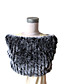  Chic Genuine Rabbit Fur Poncho/ Scarf