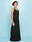  Trumpet/Mermaid Spaghetti Straps Floor-length Satin Junior Bridesmaid Dress