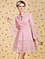  ts vintage flare ærme blonde kjole