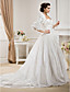 Ball Gown Sweetheart  Chapel Train Taffeta  Wedding Dress With A Wrap