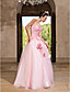  Ball Gown Sweetheart Floor-length Organza Taffeta Evening Dress