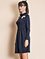  ts contrast kraag jersey jurk