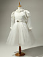  Excellent Satin And Tulle Long Sleeves Flower Girl Dress