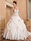  Ball Gown Sweetheart Chapel Train Taffeta Wedding Dress