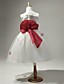  Satin And Tulle Sleeveless Flower Girl Dress