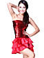  Dancewear Chiffon with Sequins Performance Latin Dance Dress For Ladies More Colors