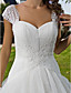  Ball Gown Sweetheart Chapel Train Tulle Wedding Dress