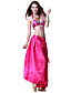  Dancewear Satin with Tassels and Sequins Belly Dance Performance Top and Bottom for Ladies More Colors